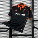 Camisola Como 1907 2025-26 Alternativa Preta/Amarela Versão Adepto
