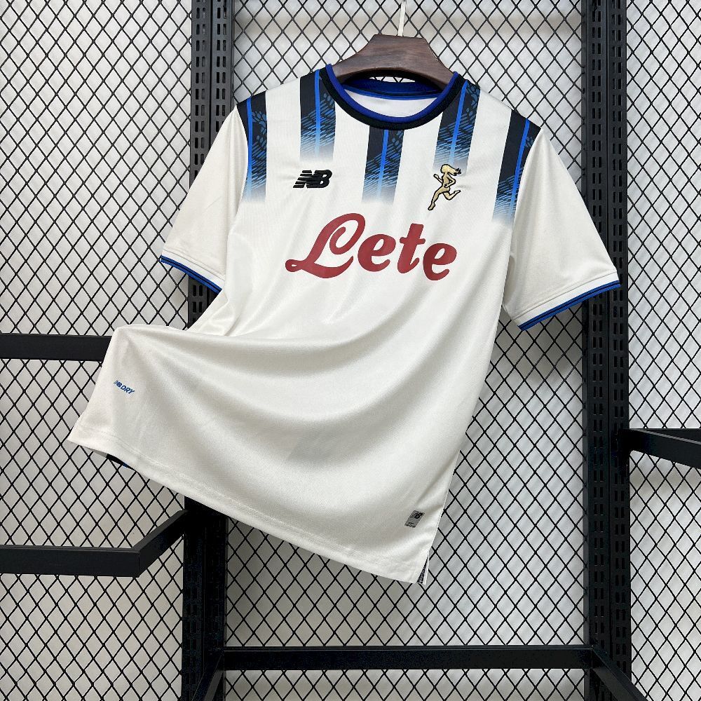 Camisola Atalanta BC 2025-26 Alternativa Branca Versão Adepto