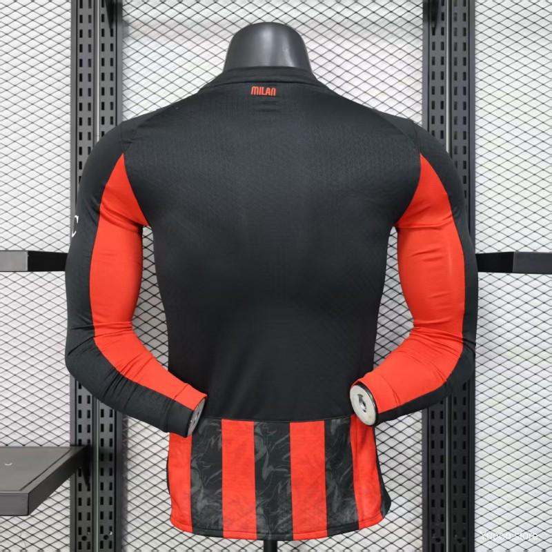 Camisola Manga Comprida Ac Milan 2025-26 Principal Versão Jogador