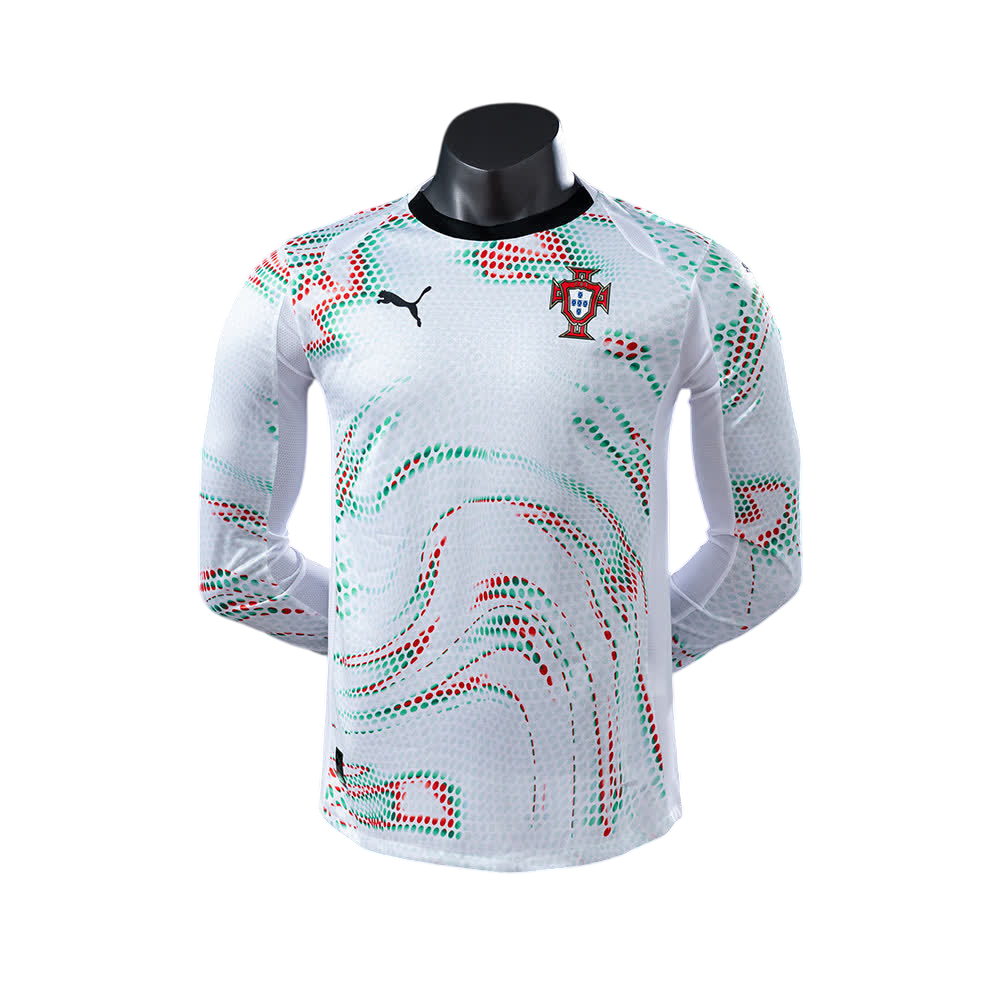 Camisola Portugal De Manga Comprida Fora De Casa 2025 - Player