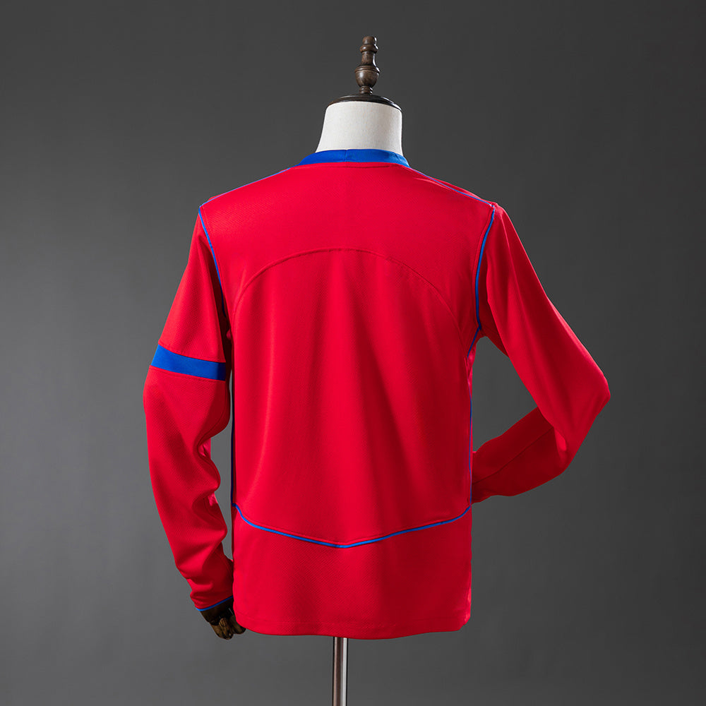 Camisola Manga Comprida FC Paris Saint-Germain 2025-26 Alternativa Vermelha Versão Adepto