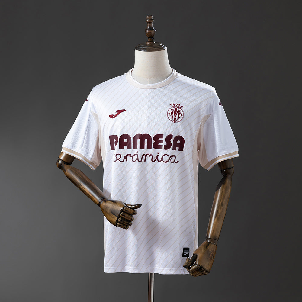 Camisola FC Villarreal 2025-26 Alternativa Branca Versão Adepto