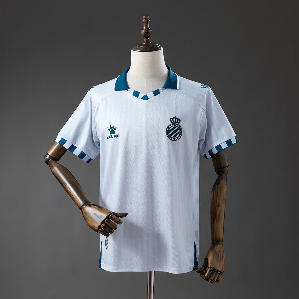 Camisola RCD Espanyol 2025-26 Alternativa Branca Versão Adepto