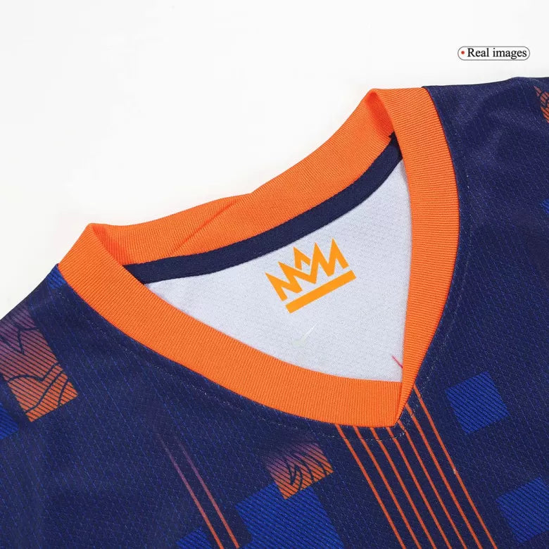 Camisola Paises Baixos 2024 Alternativa Azul Versão Adepto