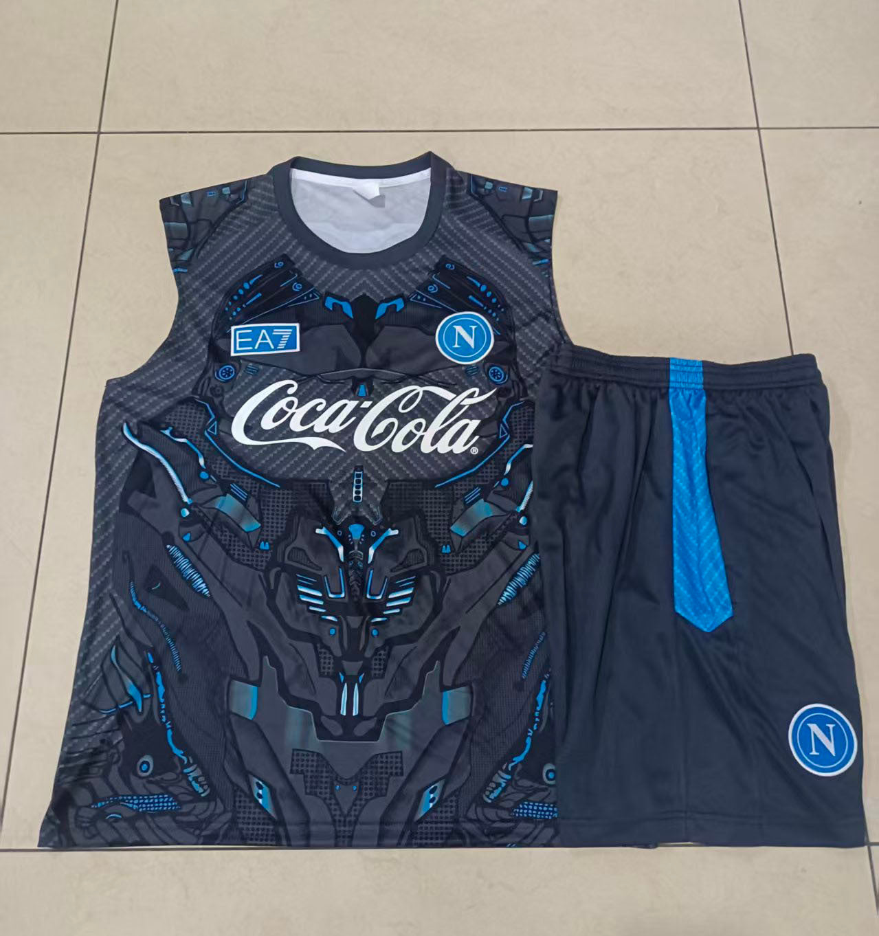 Kit Treino Manga Cava Napoles 2025-26