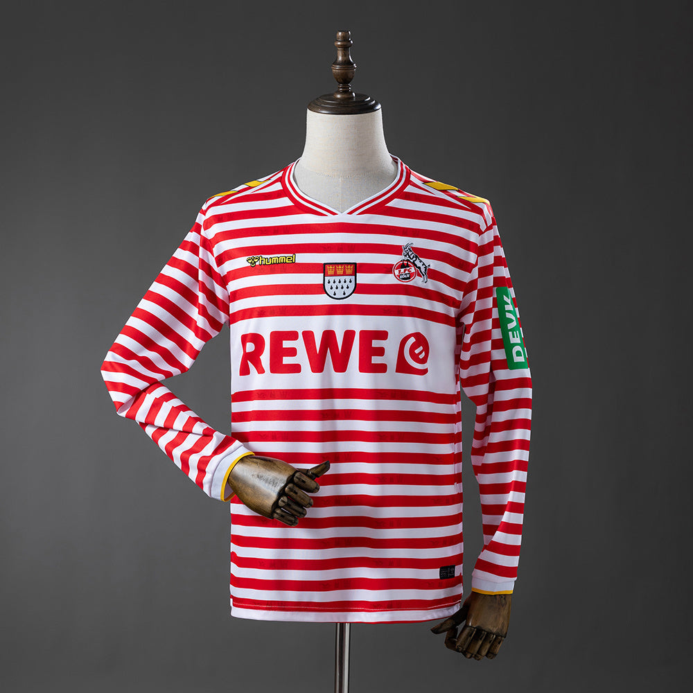 Camisola Manga Comprida Camisola 1.FC Koln 2025-26 Edição Especial Versão Adepto