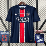 Camisola FC Paris Saint-Germain 2024-25 Principal Final UCL Versão Adepto-Campeão