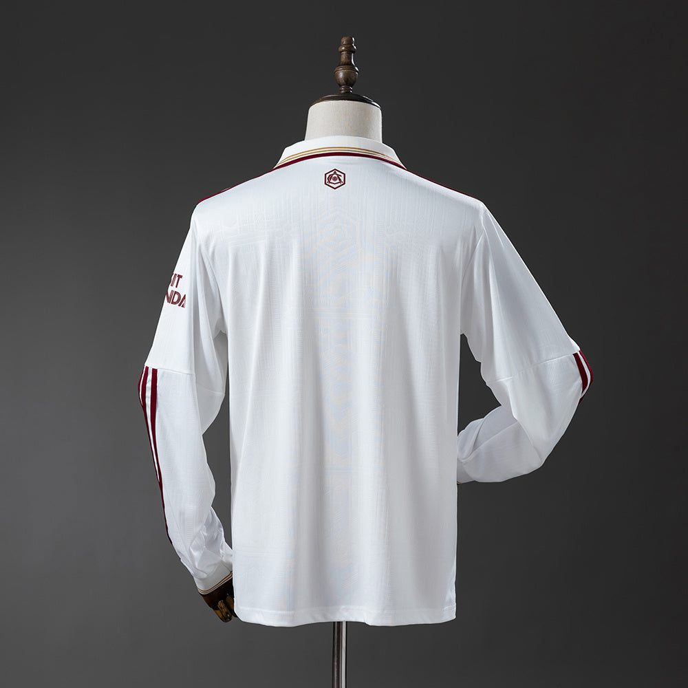 Camisola Manga Comprida ARS 2025-26 Alternativa Branca Versão Adepto