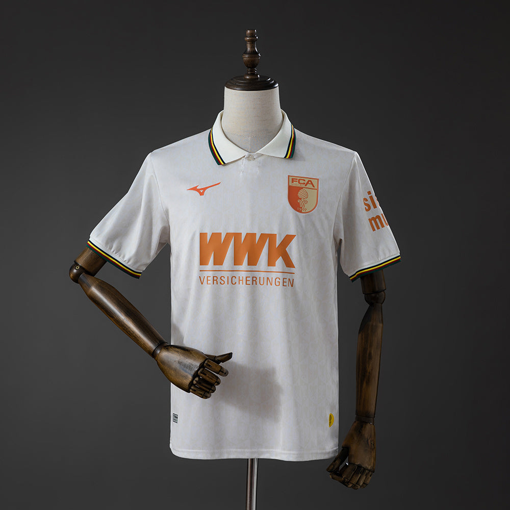 Camisola FC Augsburg 2025-26 Alternativa Branca Versão Adepto