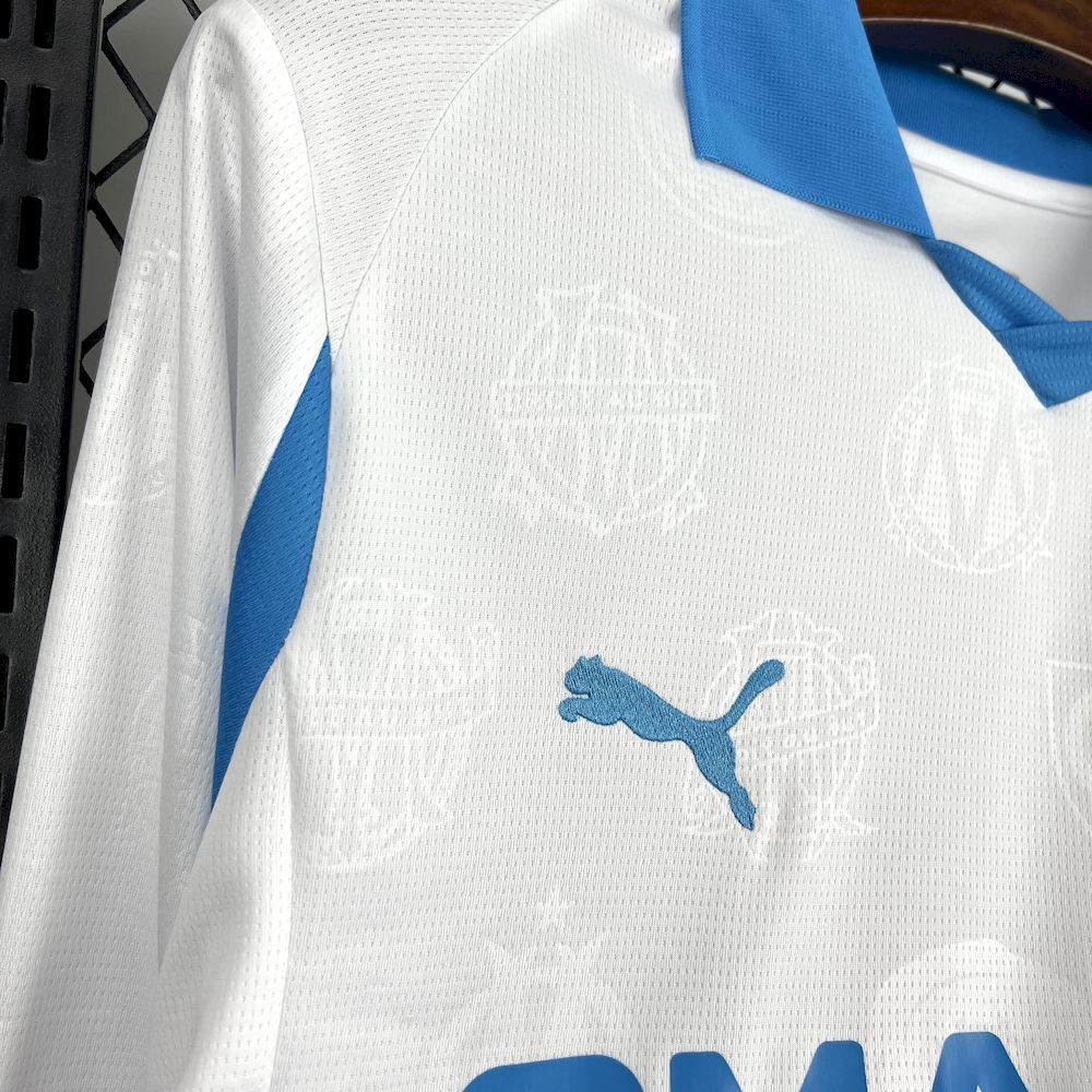 Camisola Manga Comprida Olympique Marselha 2025-26 Principal Versão Adepto