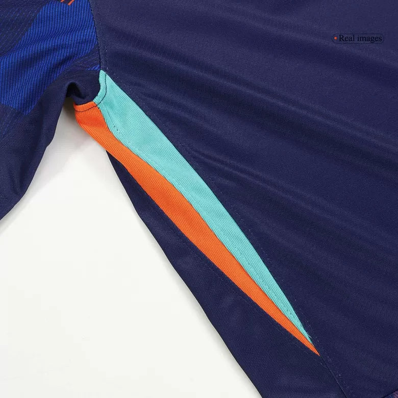 Camisola Paises Baixos 2024 Alternativa Azul Versão Adepto
