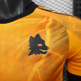 Camisola AS Roma 2025-26 Alternativa Amarela Versão Jogador