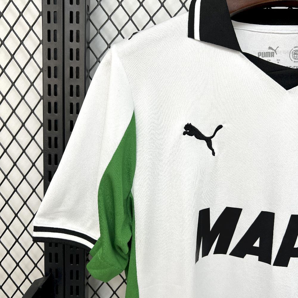 Camisola US Sassuolo 2025-26 Alternativa Branca Versão Adepto