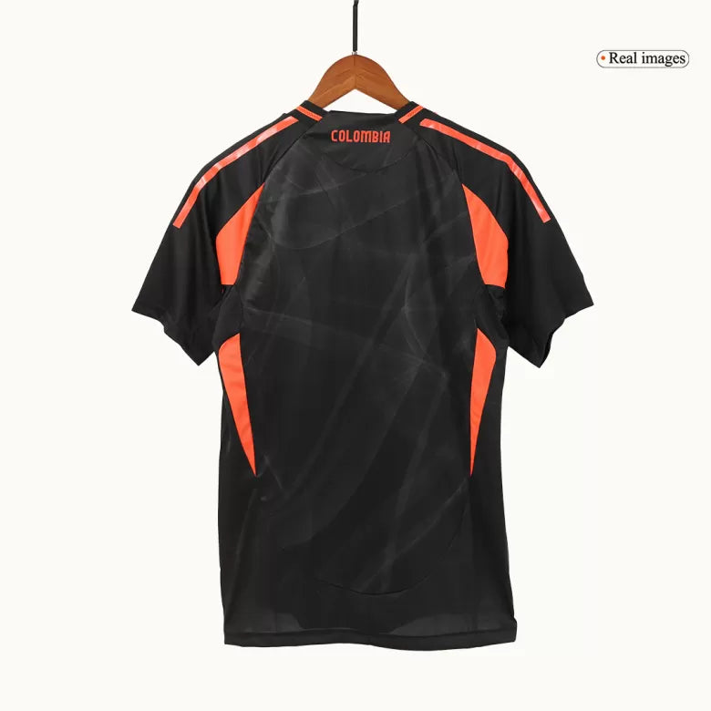 Camisola Colombia 2024 Alternativa Preta Versão Adepto