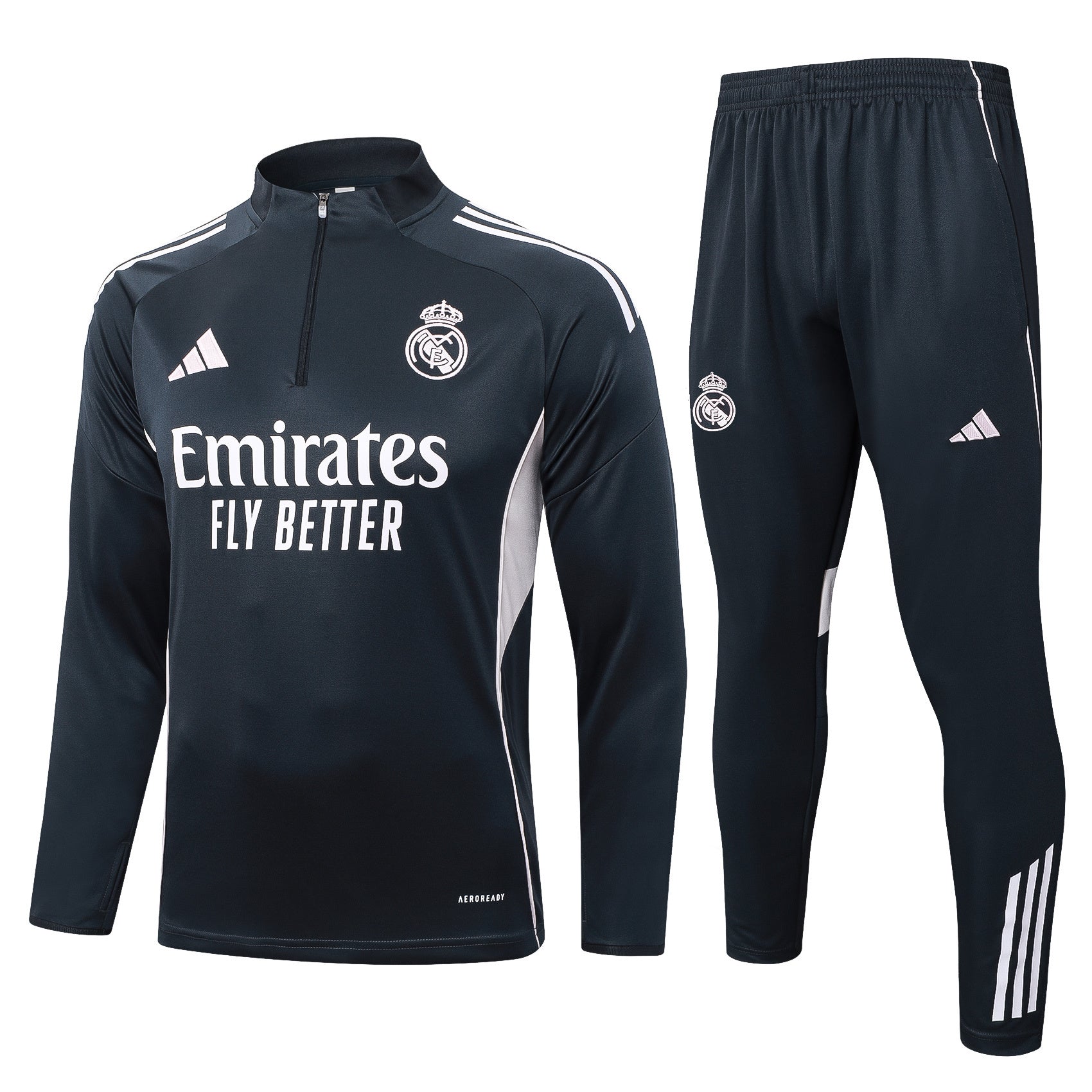 Fato de Treino Real Madrid CF 2025-26 - Camisola com Fecho