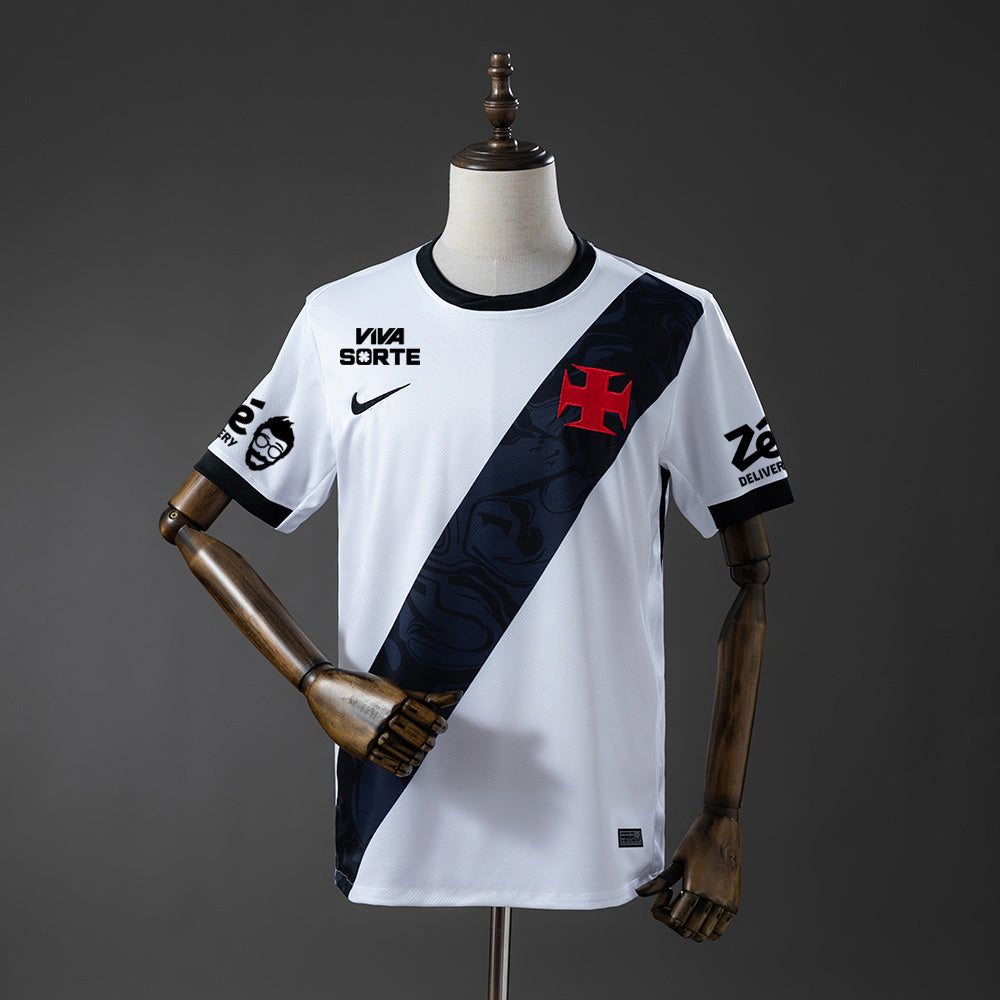 Camisola Vasco da Gama 2026-27 Alternativa Branca Versão Adepto Todos Patrocinadores