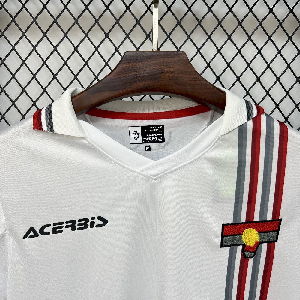 Camisola US Cremonese 2025-26 Alternativa Branca Versão Adepto