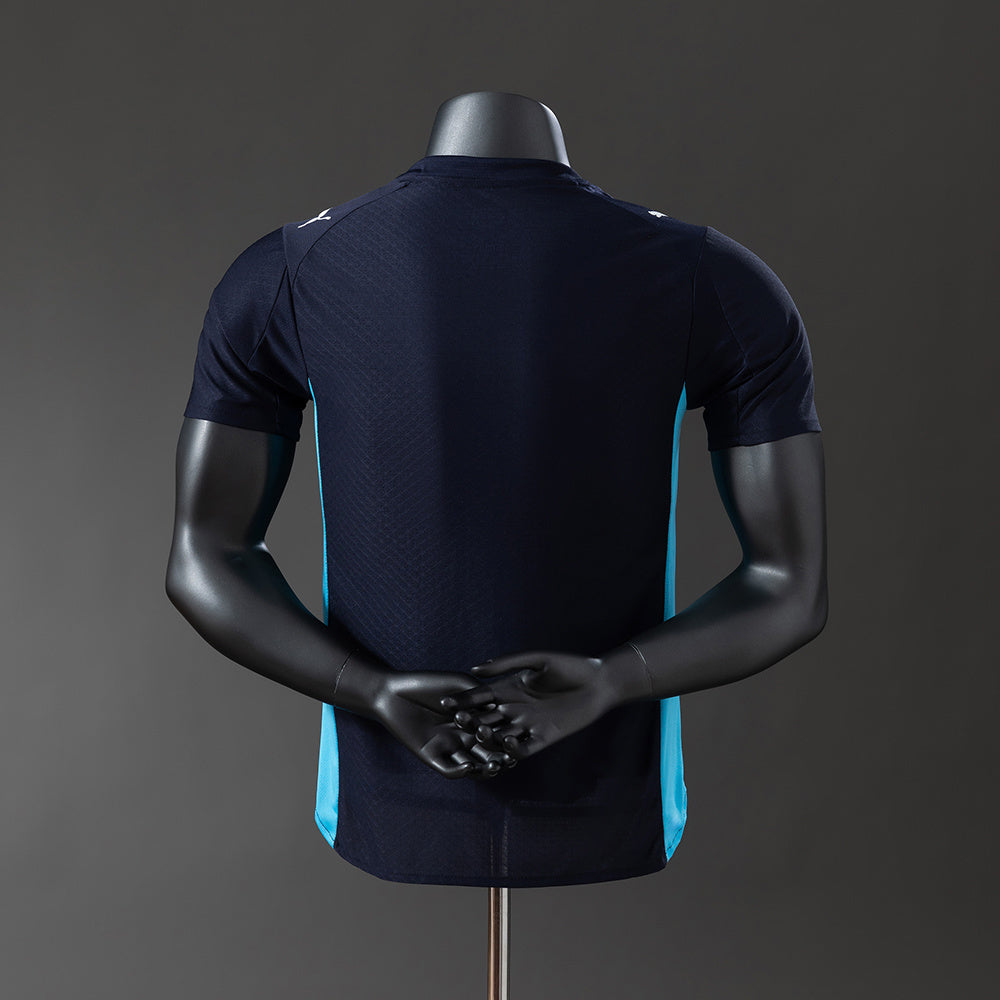 Camisola Olympique Marselha 2025-26 Alternativa Azul Versão Jogador