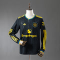 Camisola Manga Comprida M-UNITED 2025-26 Alternativa Preta Versão Adepto