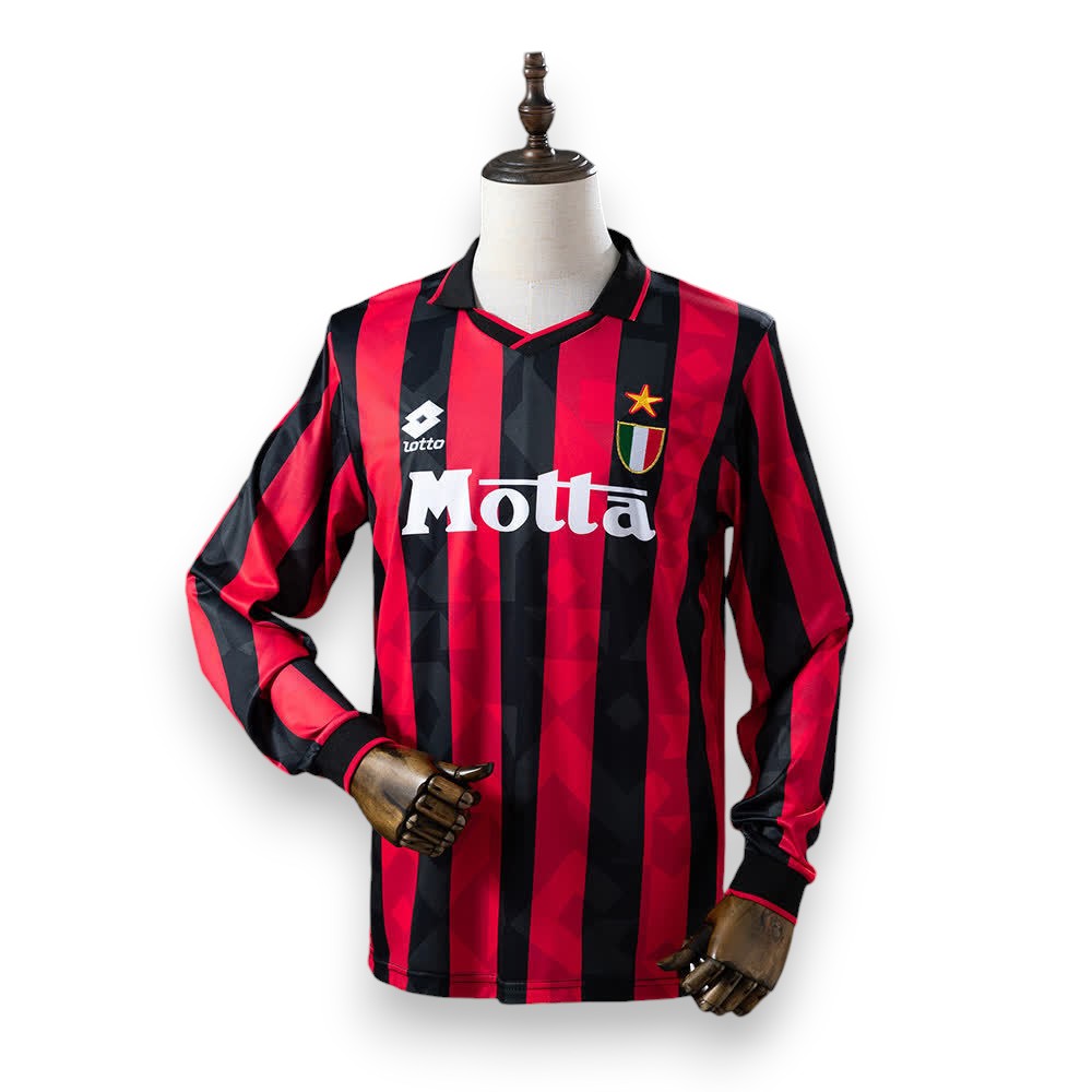 Camisola AC Milan Retrô Manga Comprida 1993/94