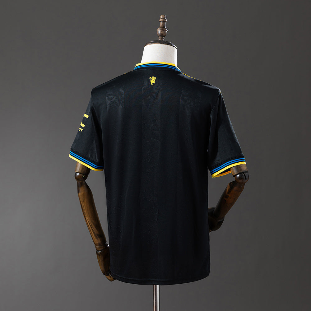 Camisola M-UNITED 2025-26 Alternativa Preta Versão Adepto