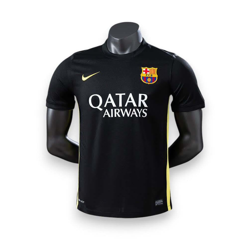 Camisola Barcelona Preta Third Retrô 2013/14 - Player