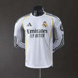 Camisola Manga Comprida Real Madrid CF 2025-26 Principal Versão Jogador