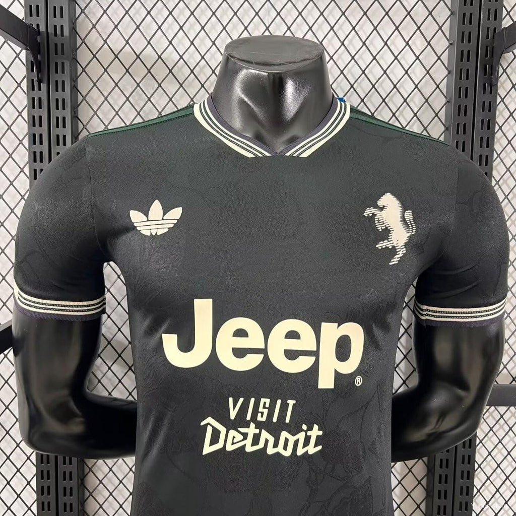 Camisola Juventus FC 2025-26 Alternativa Preta Versão Jogador