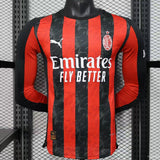 Camisola Manga Comprida Ac Milan 2025-26 Principal Versão Jogador