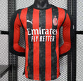 Camisola Manga Comprida Ac Milan 2025-26 Principal Versão Jogador