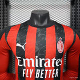 Camisola Manga Comprida Ac Milan 2025-26 Principal Versão Jogador