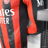 Camisola Manga Comprida Ac Milan 2025-26 Principal Versão Jogador