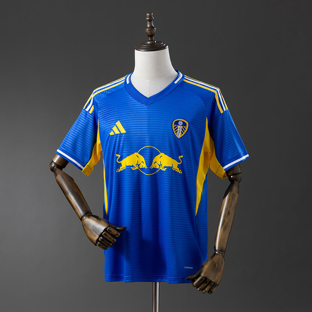 Camisola Leeds-U 2025-26 Alternativa Azul Versão Adepto