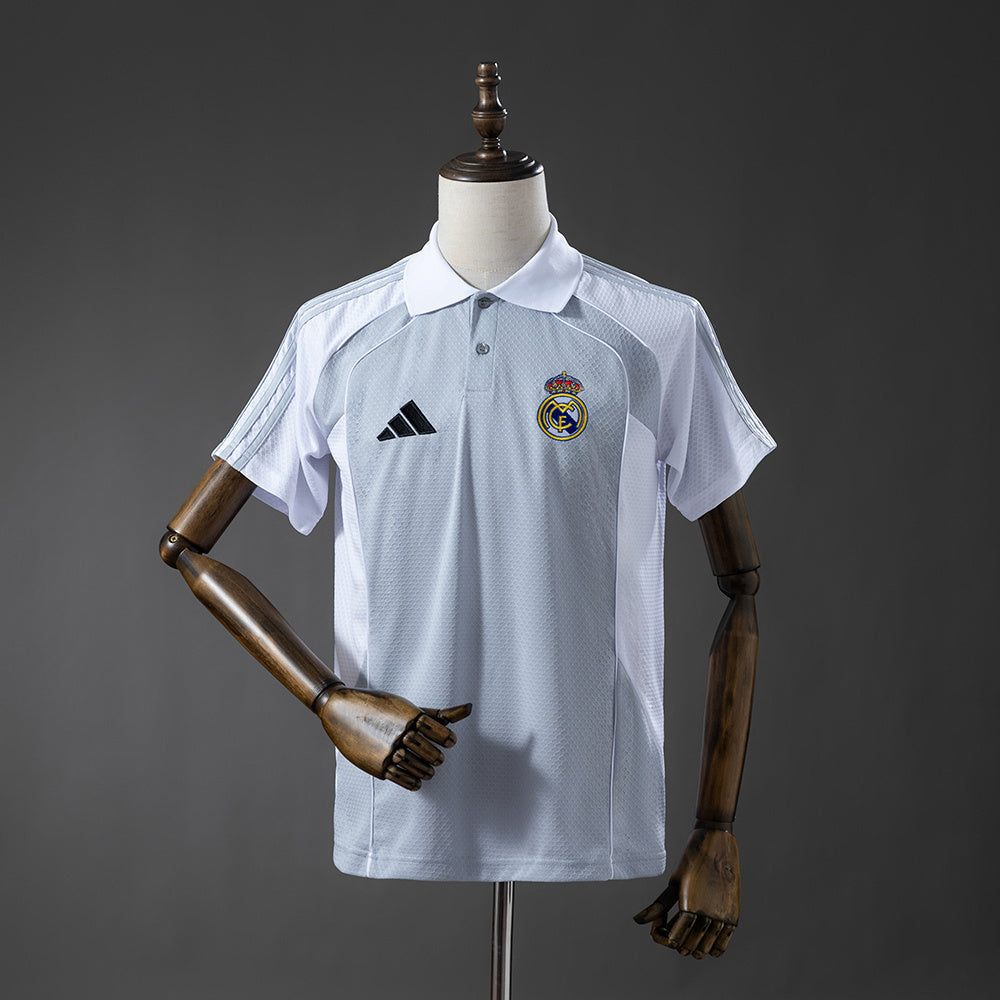 Polo Real Madrid CF 2025-26 Cinza
