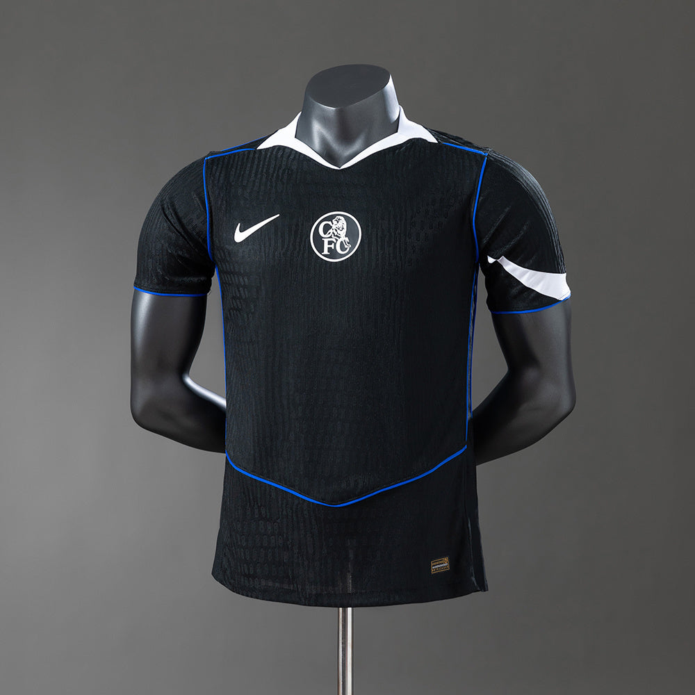 Camisola CHE 2025-26 Alternativa Preta Versão Jogador