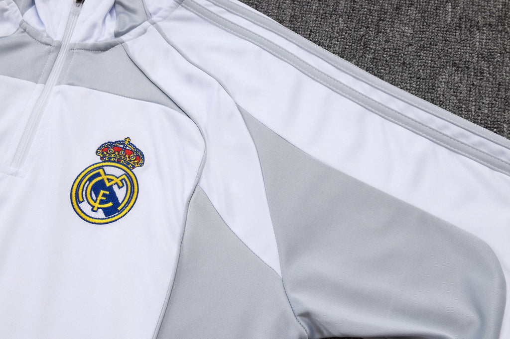 Fato de Treino Real Madrid CF 2025-26 - Camisola com Fecho