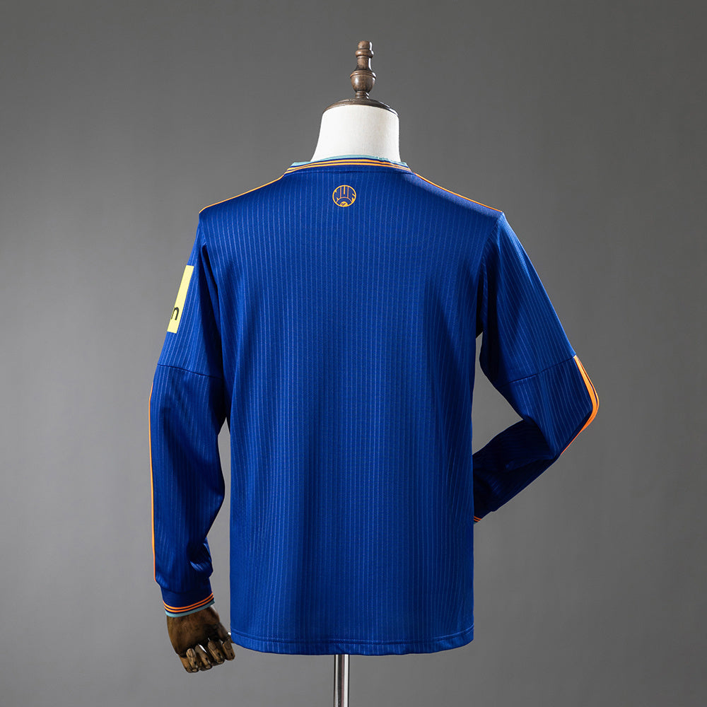 Camisola Manga Comprida NCU 2025-26 Alternativa Azul Versão Adepto