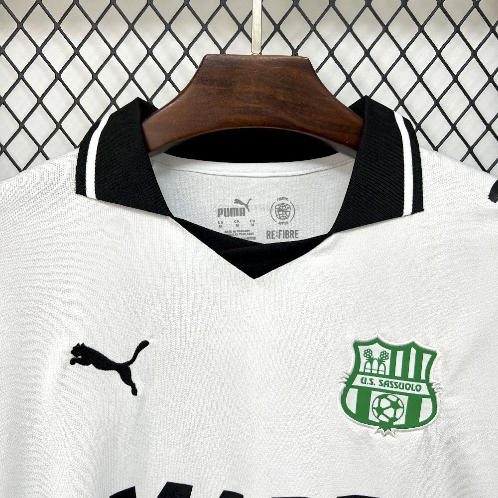 Camisola US Sassuolo 2025-26 Alternativa Branca Versão Adepto