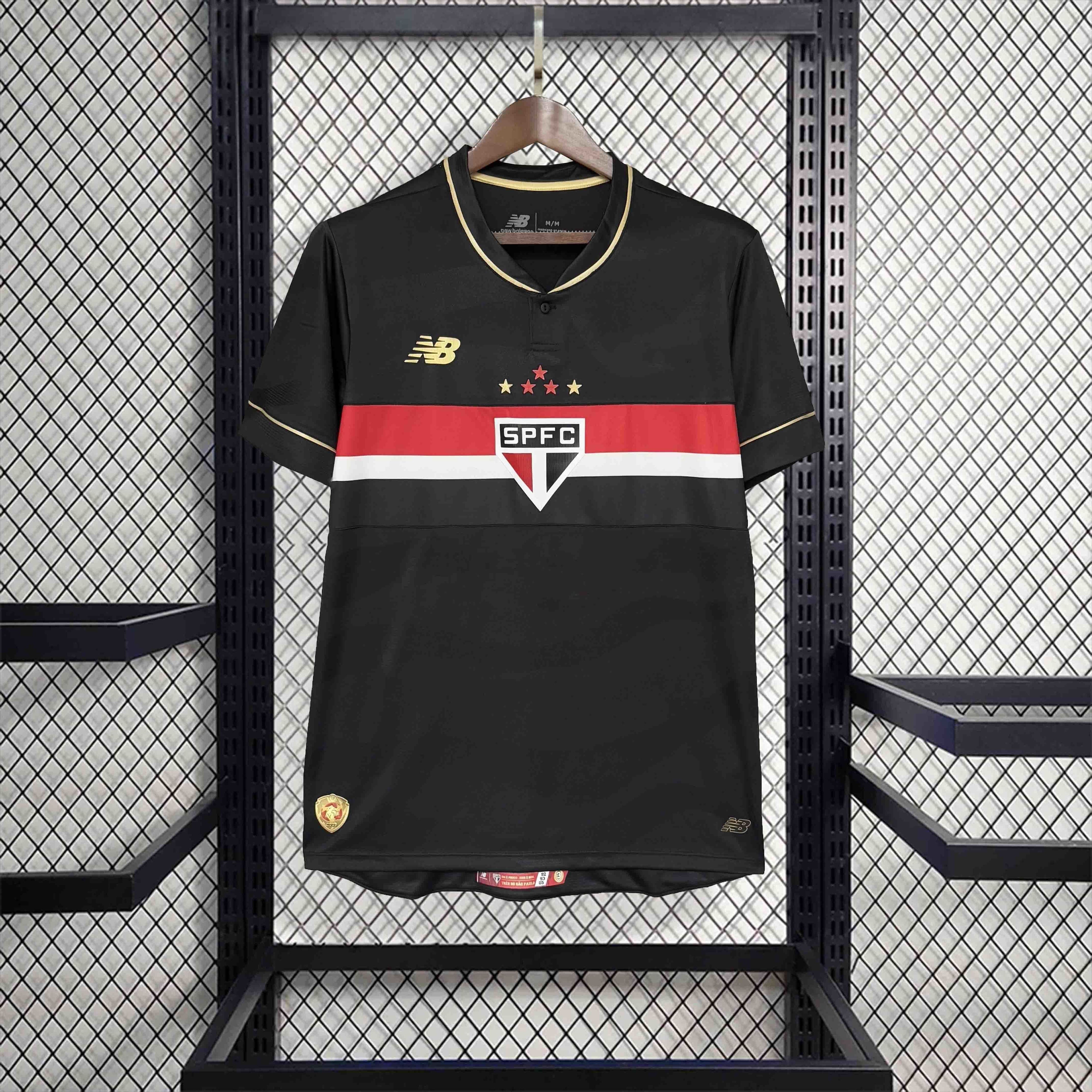 Camisola São Paulo FC 2025-26 Alternativa Preta Lisa Versão Adepto