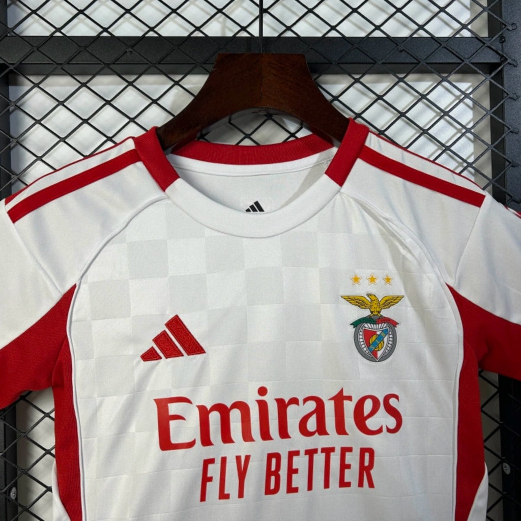 Kit Criança SLB 2025-26 Alternativo Branco