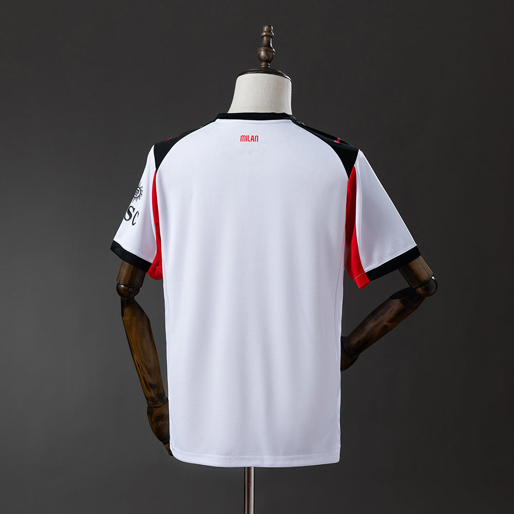 Camisola Ac Milan 2025-26 Alternativa Branca Versão Adepto