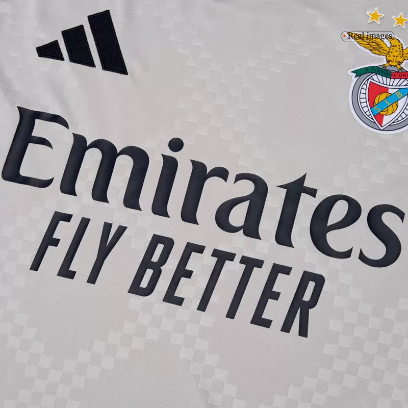 Camisola SLB 2025-26 Alternativa Beje Versão Adepto