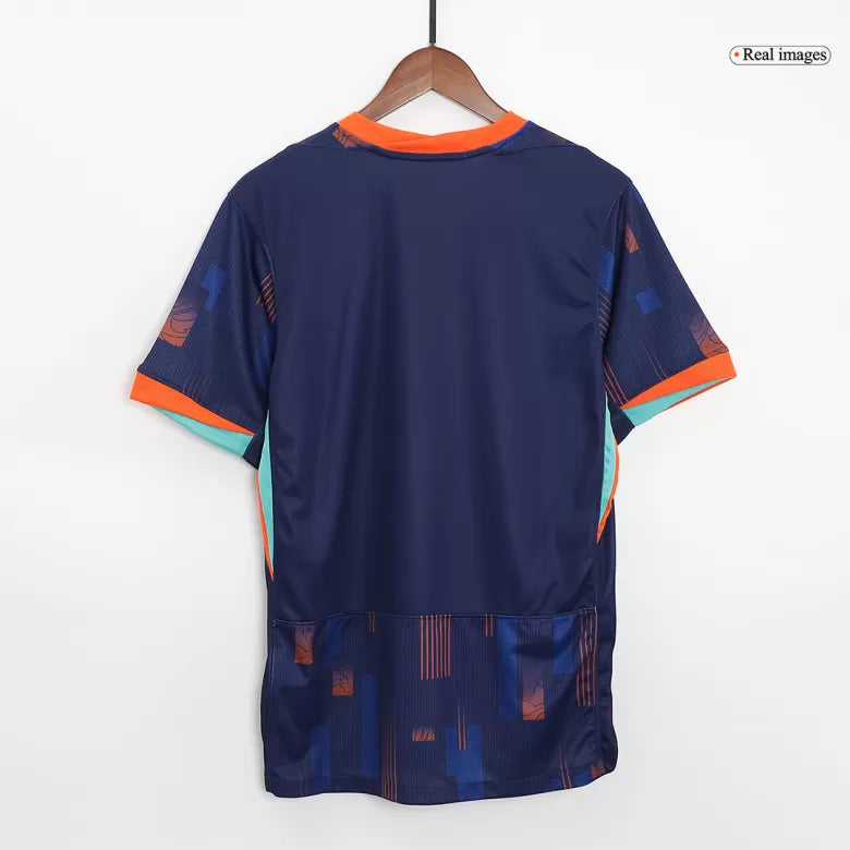 Camisola Paises Baixos 2024 Alternativa Azul Versão Adepto
