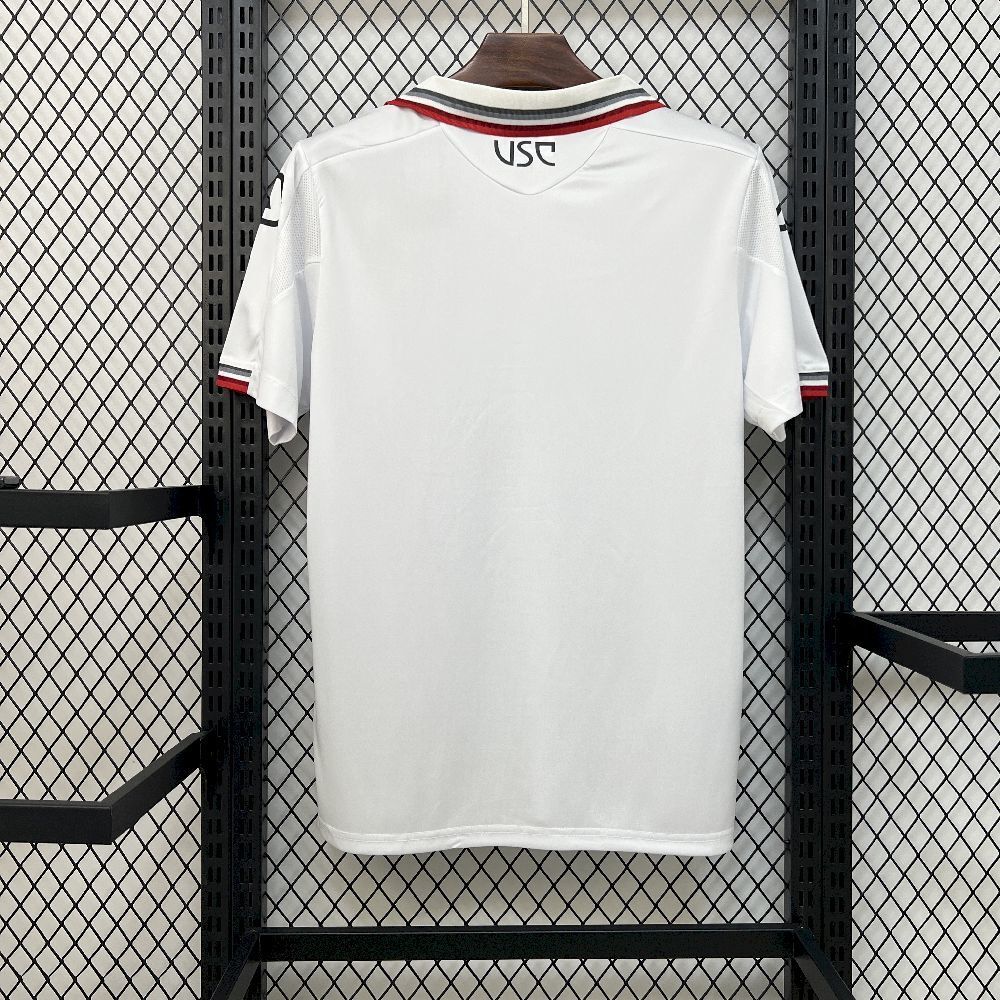 Camisola US Cremonese 2025-26 Alternativa Branca Versão Adepto