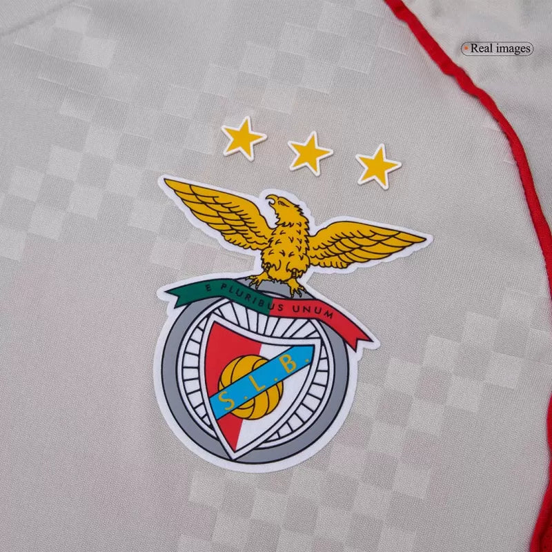 Camisola SLB 2025-26 Alternativa Beje Versão Adepto
