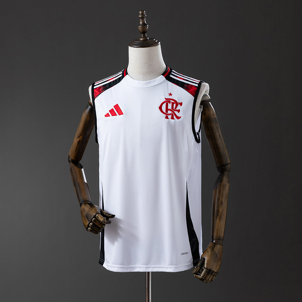 Manga Cava CR Flamengo 2025-26 Alternativa Branca