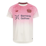 Camisola Bayer 04 Leverkusen 2025-26 Alternativa Rosa Versão Adepto