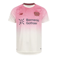 Camisola Bayer 04 Leverkusen 2025-26 Alternativa Rosa Versão Adepto