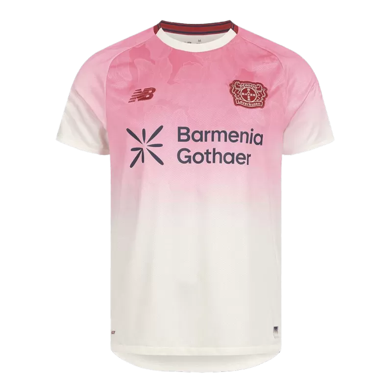 Camisola Bayer 04 Leverkusen 2025-26 Alternativa Rosa Versão Adepto
