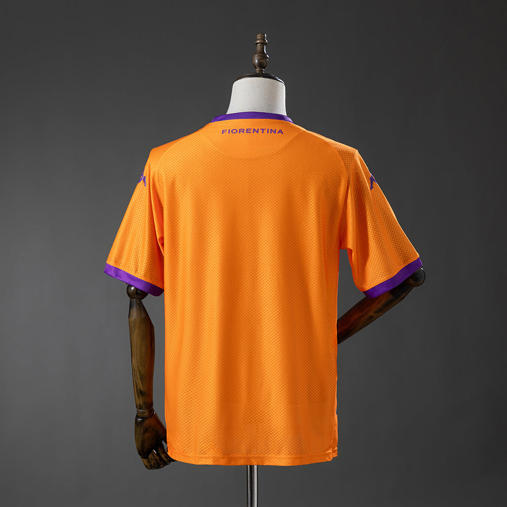 Camisola ACF Fiorentina 2025-26 Alternativa Laranja Versão Adepto